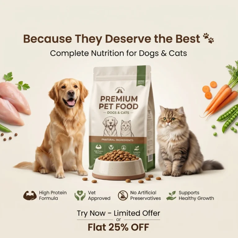 Ad creative for pet food