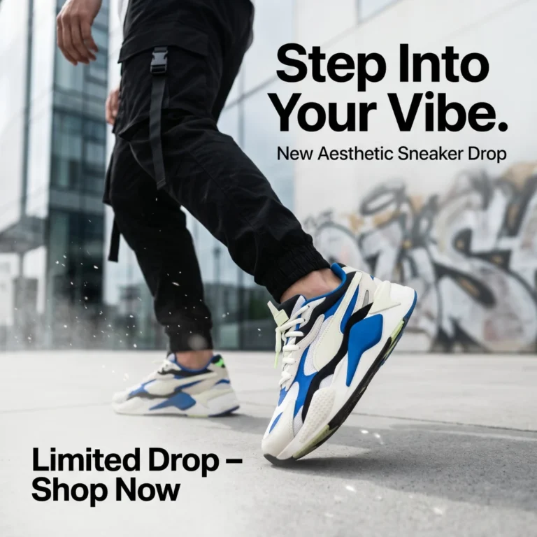 Ad creative for shoe brand