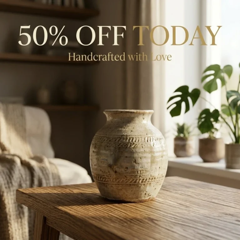 Ad creative for handicraft brand